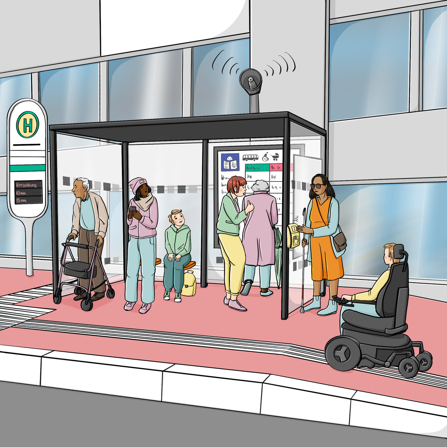 Haltestelle Barrierefrei