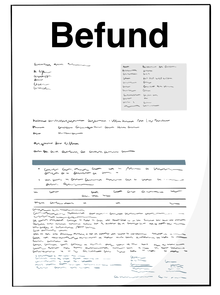 Ein Dokument mit dem Titel: Befund