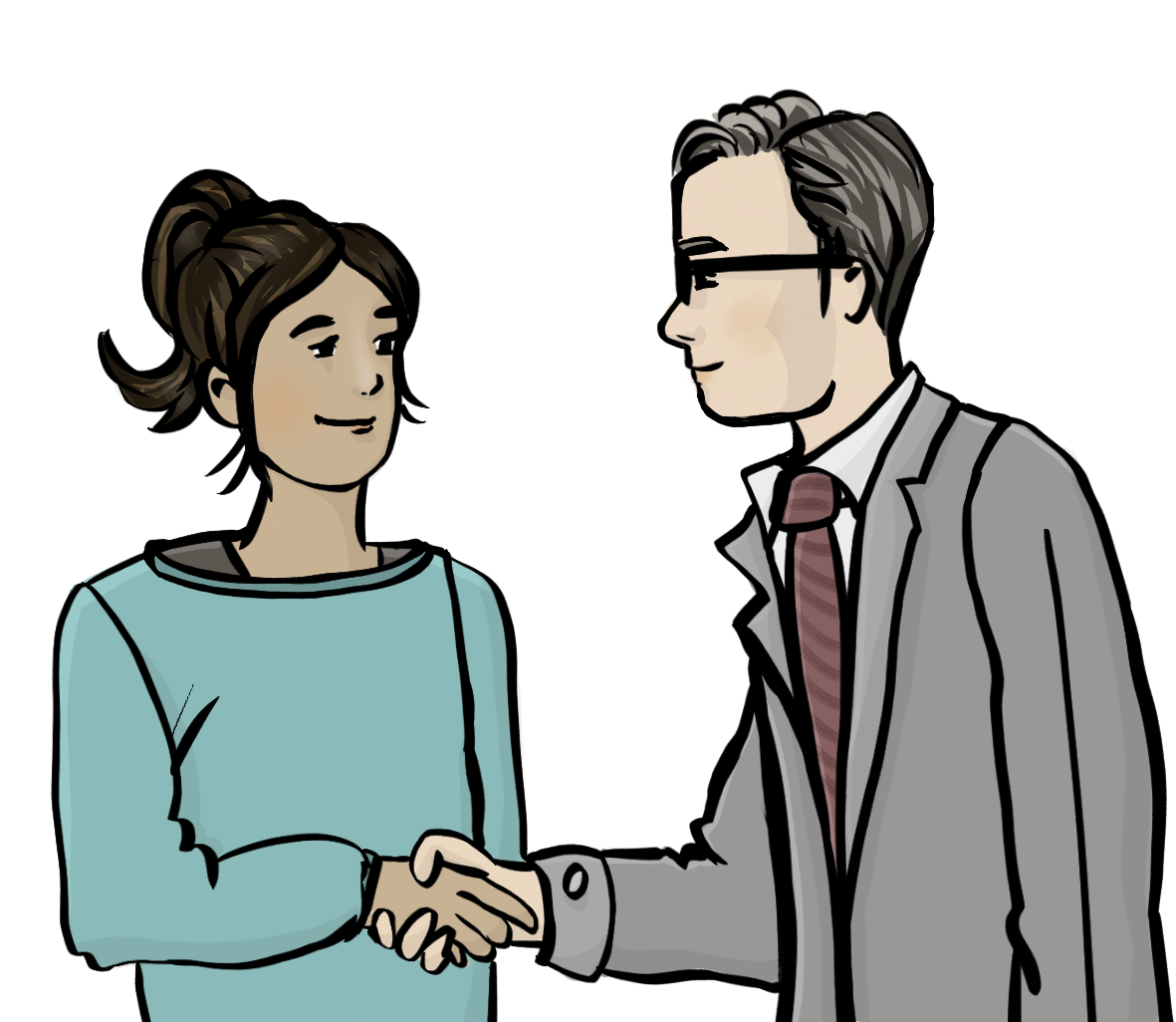 Handschlag Bürgermeister