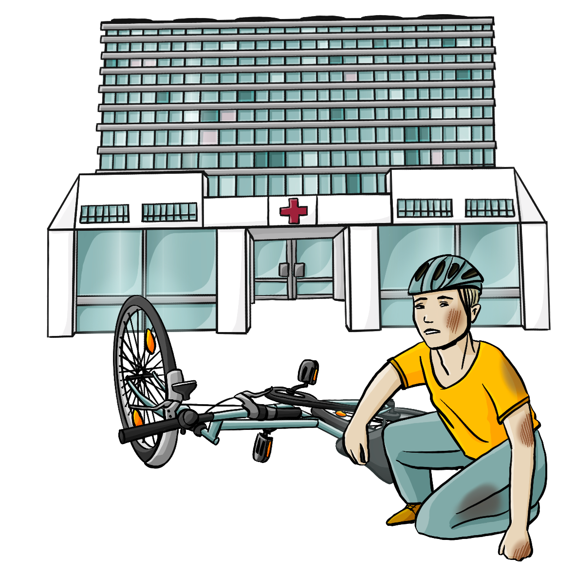 fahrradhelm unfall Unfall Fahrrad Krankenhaus