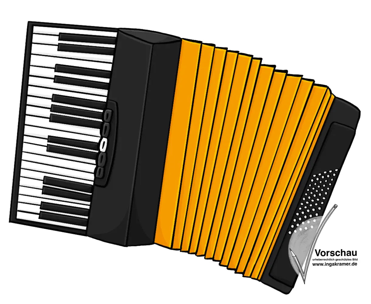 Ein Akkordeon