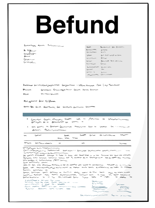 Ein Dokument mit dem Titel: Befund