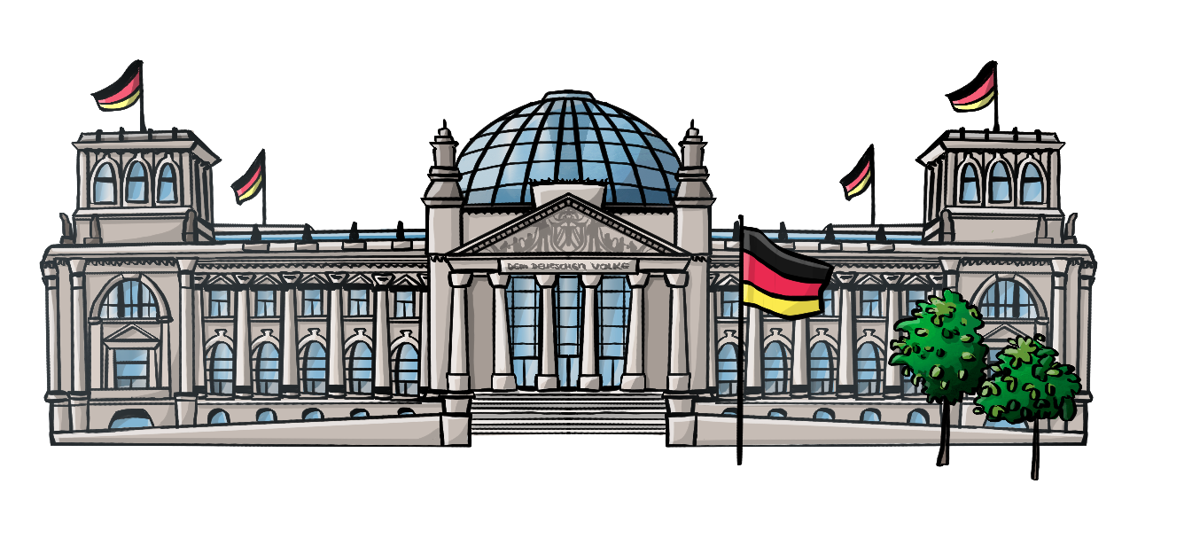 Bild vom Bundestagsgebäude.