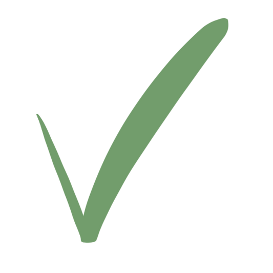 Ein grünes Häkchen.