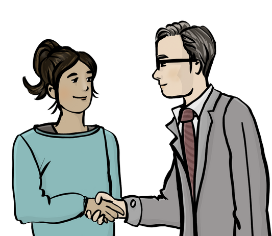 Handschlag Bürgermeister