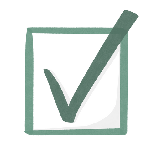 Ein grünes Kästchen mit einem grünen Häkchen.